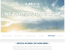 Tablet Screenshot of metrorecycling.net